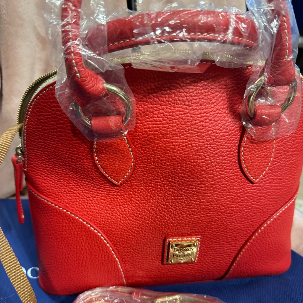 Dooney & Bourke Red Leather Satchel